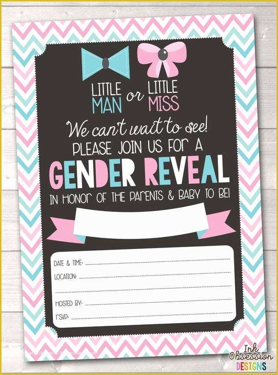 Free Printable Gender Reveal Invitation Templates Of Gender Reveal Party Invitation Instant Download with Pink