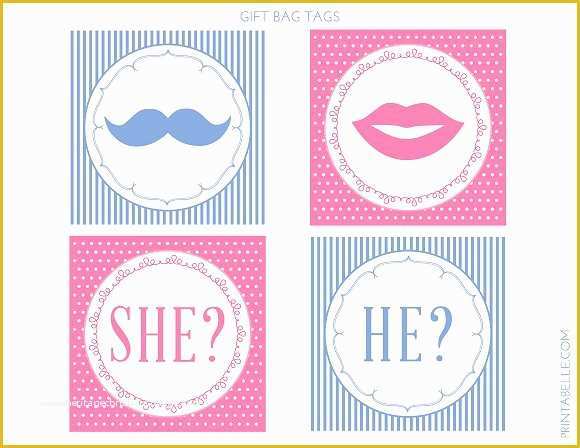 Printable Gender Reveal Papers