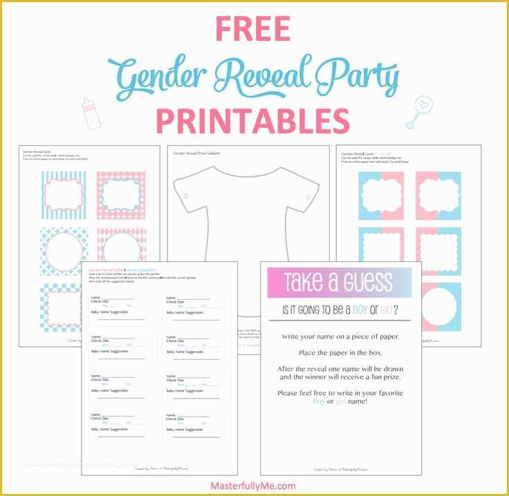 Free Printable Gender Reveal Templates Of is It A Boy or A Girl Free Gender Reveal Party