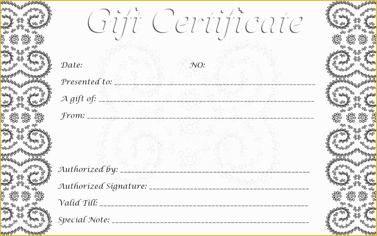 Free Printable Gift Certificates Templates Of 28 Cool Printable Gift Certificates