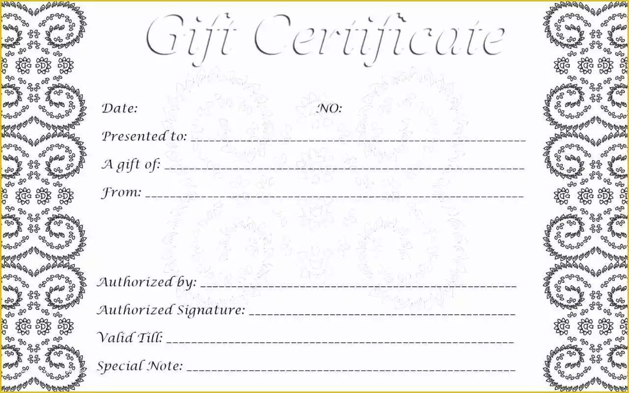 Free Printable Gift Certificates Templates Of 28 Cool Printable Gift Certificates