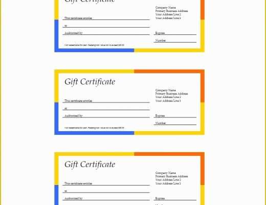 Free Printable Gift Certificates Templates Of 31 Free Gift Certificate Templates Template Lab