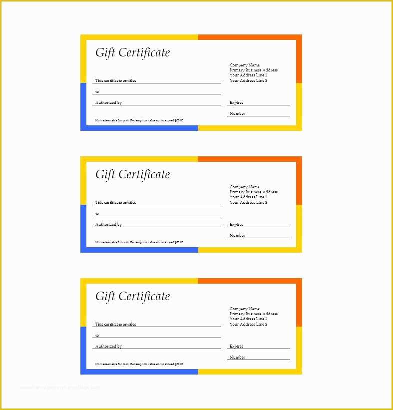 41 Free Printable Gift Certificates Templates