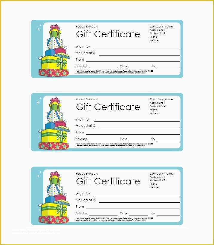 Free Printable Gift Certificates Templates Of 41 Free Gift Certificate Templates Free Template Downloads
