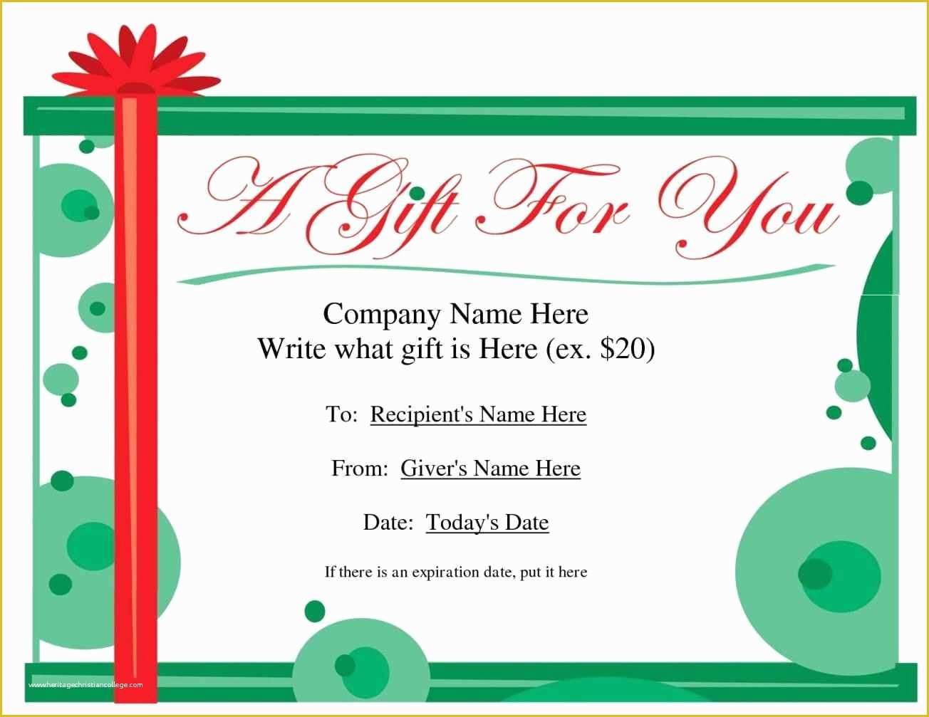 Free Gift Certificate Template Powerpoint