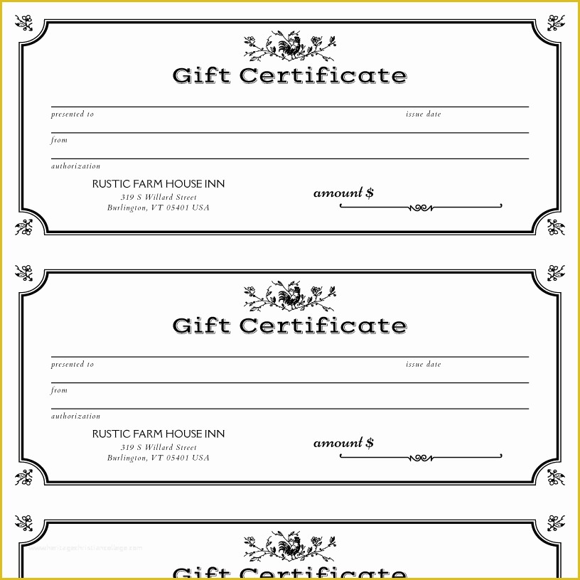Free Printable Gift Certificates Templates Of Imenupro · Restaurant Menu Templates Menu software