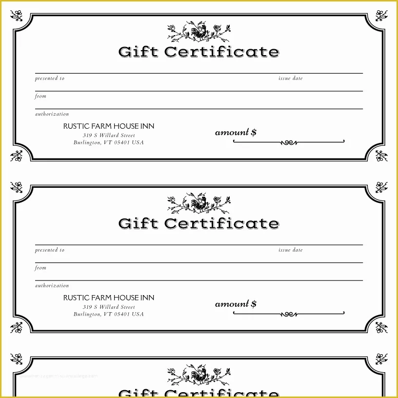 Free Printable Gift Certificates Templates Of Imenupro · Restaurant Menu Templates Menu software