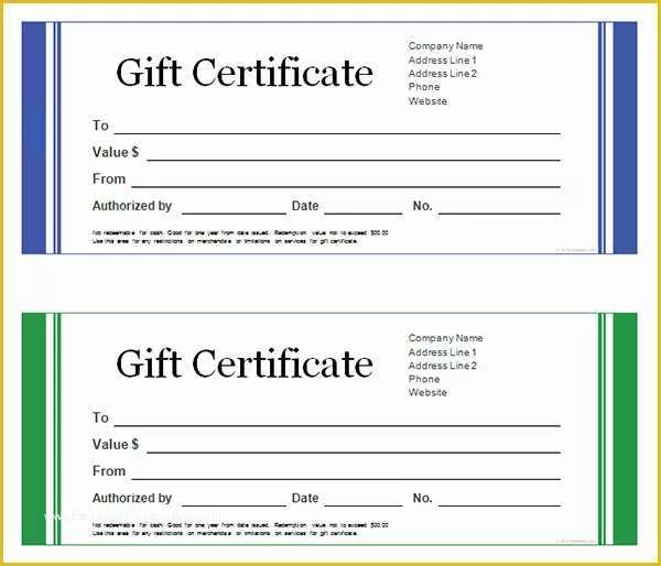 Free Printable Gift Certificates Templates Of Printable Gift Certificate Templates