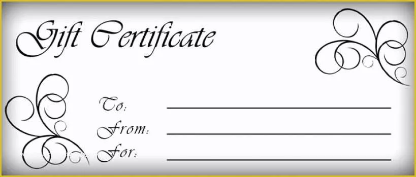 Free Printable Gift Certificates Templates Of T Certificates Templates