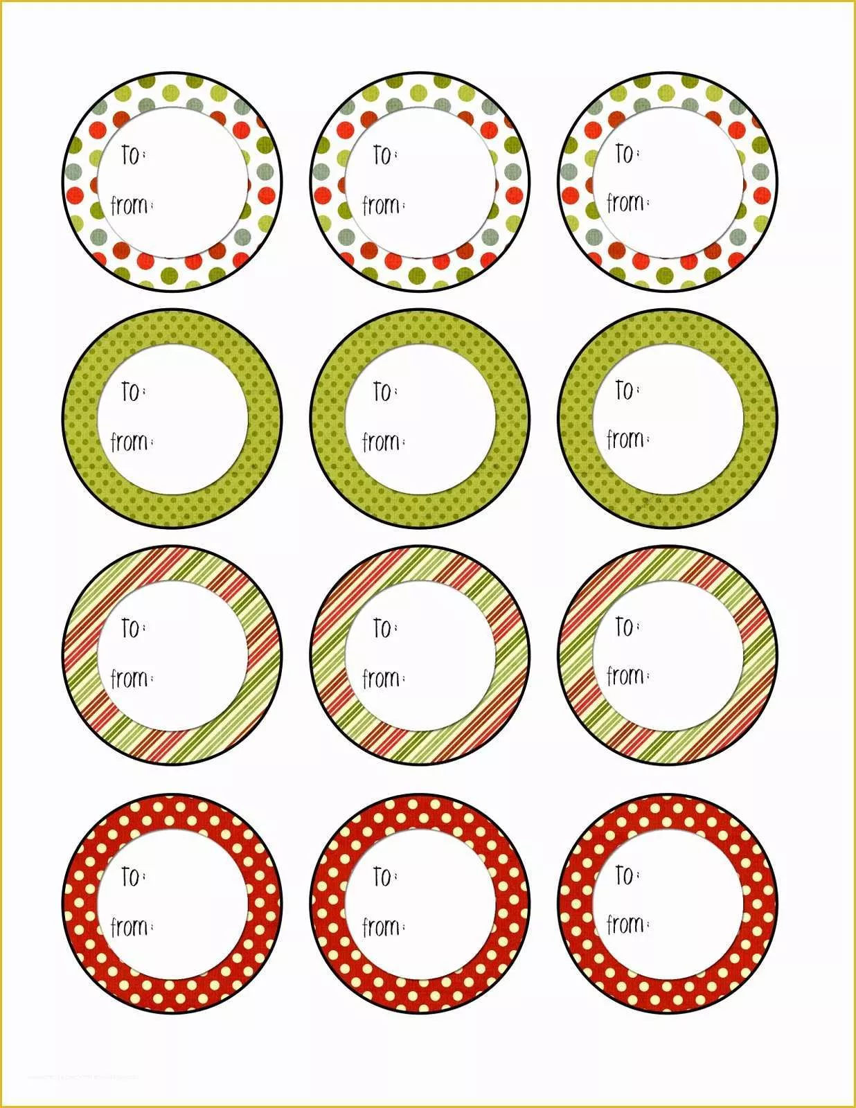 42 Free Printable Gift Tags Templates