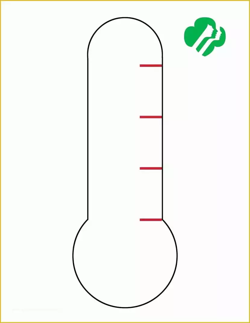 Free Printable Goal thermometer Template Of Best thermometer Template Clipartion