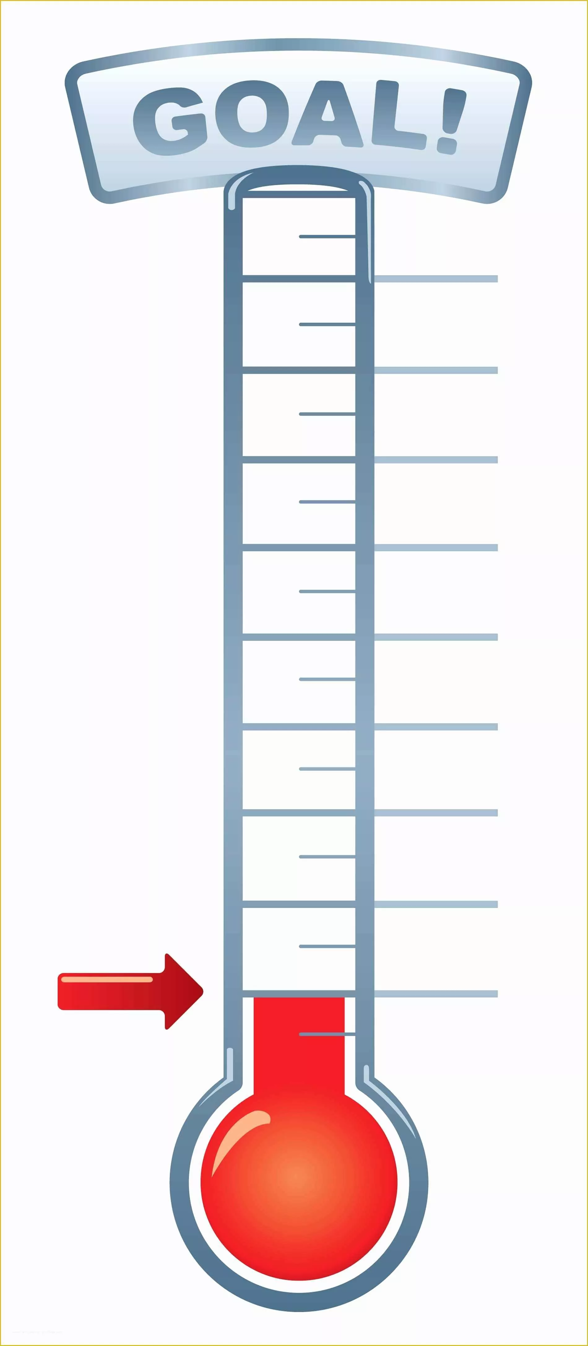 Free Printable Goal thermometer Template Of Goal thermometer Printable for Clipart 1 900×4 349