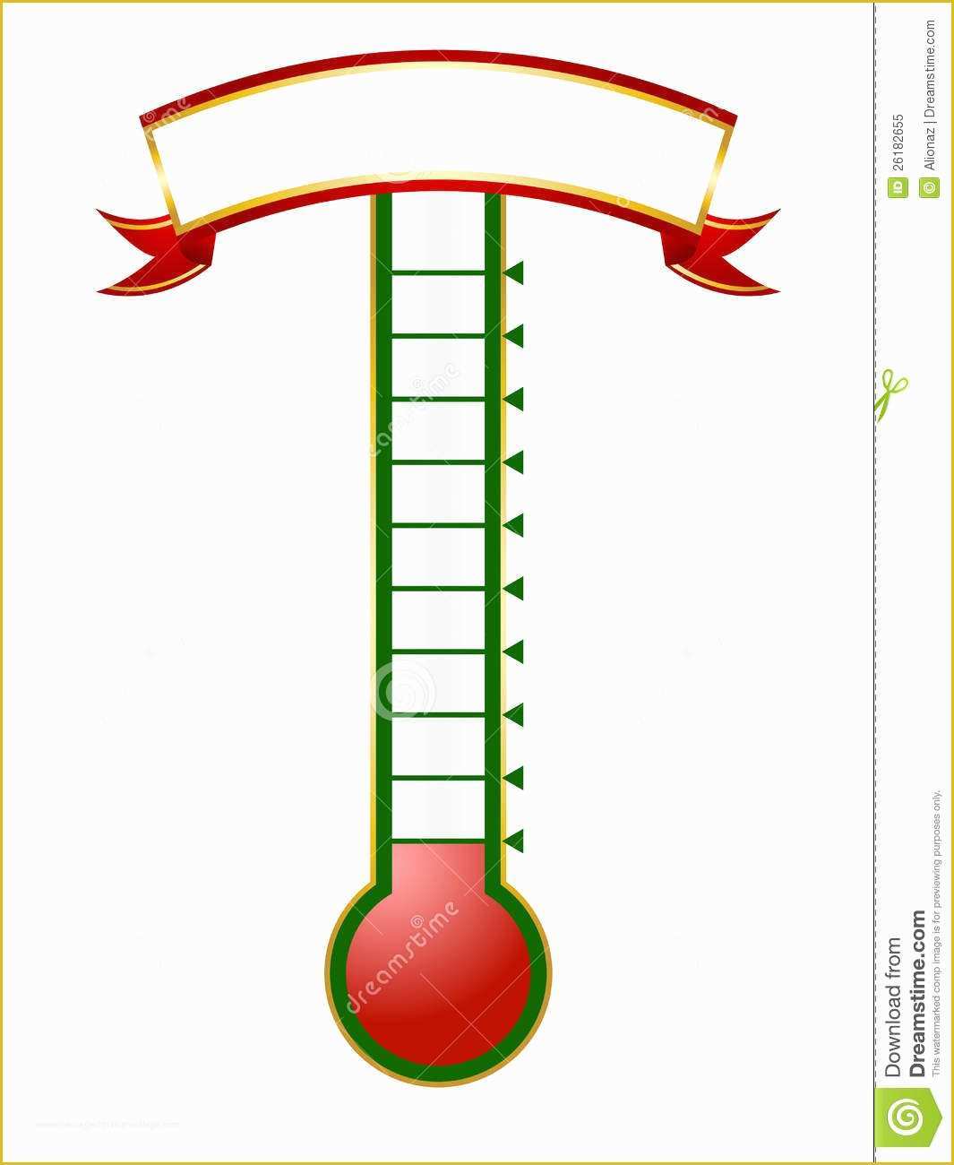 Free Printable Goal thermometer Template Of Goal thermometer Stock Vector Illustration Of Goal Empty