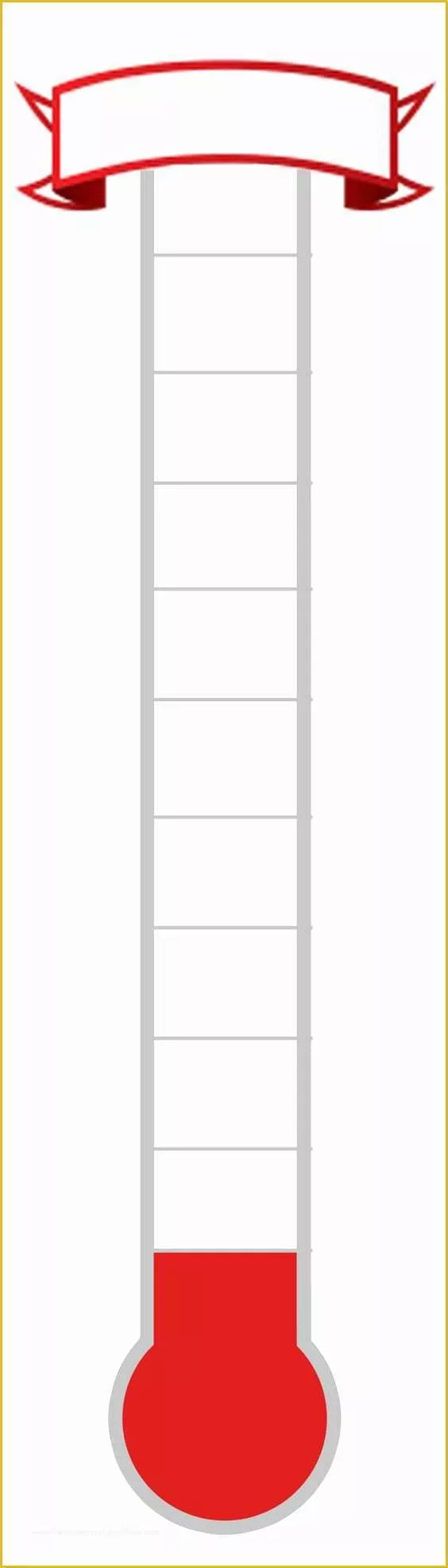 Free Printable Goal thermometer Template Of Printable Fundraising thermometer