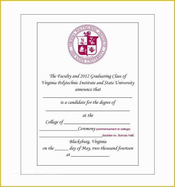 Free Printable Graduation Invitation Templates Of 9 Graduation Announcement Templates for Free Download
