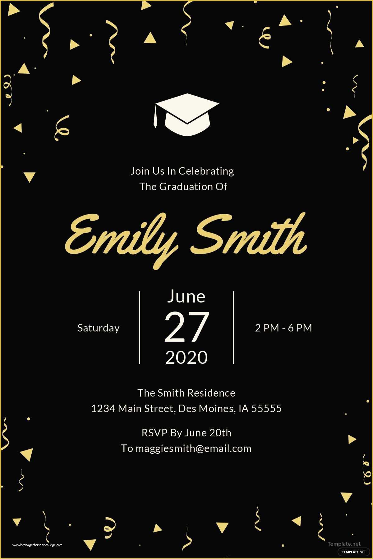 Free Printable Graduation Invitation Templates Of 15 Graduation Flyers 