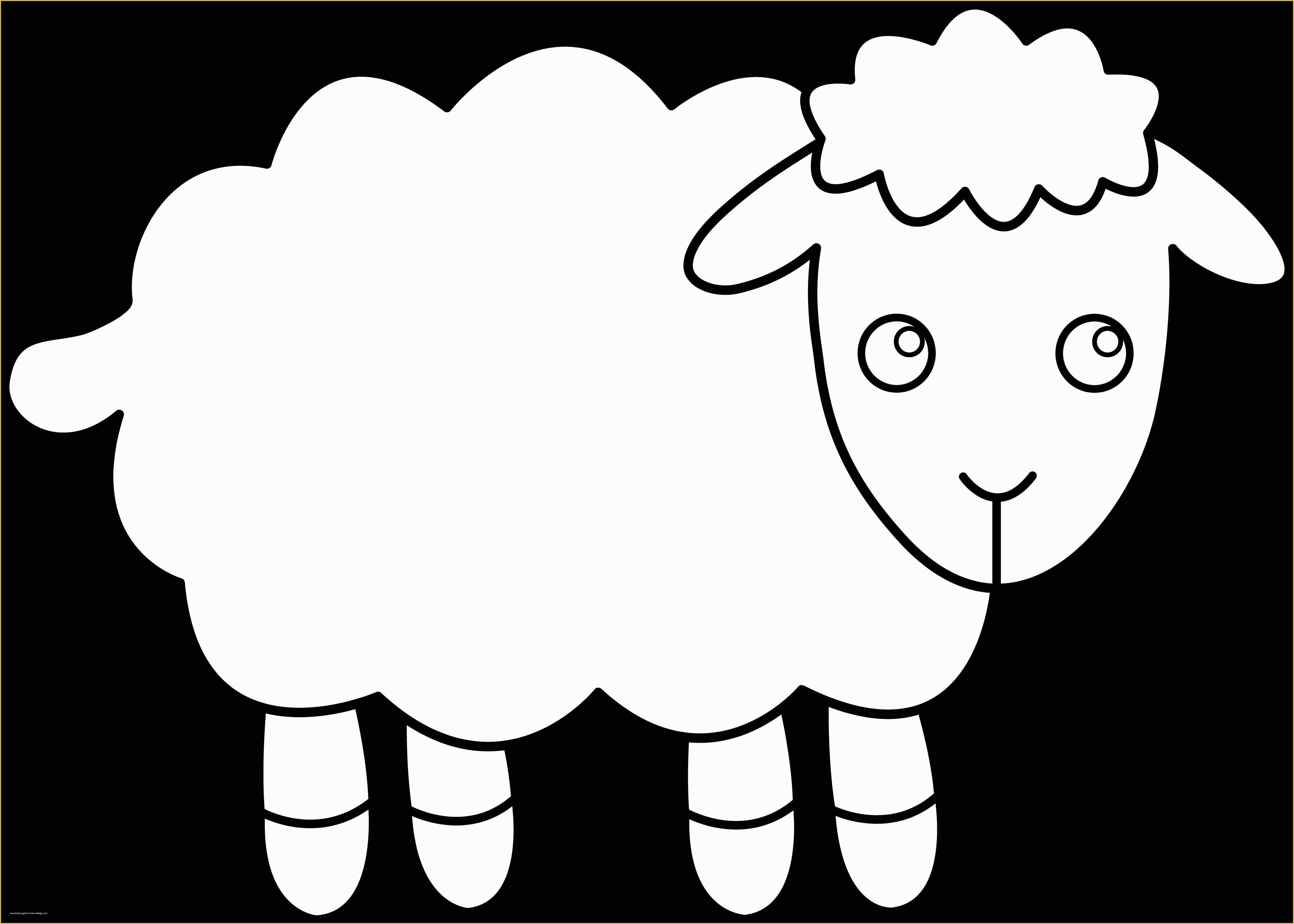 Free Printable Graphics Template Of 8 Free Printable Sheep Template