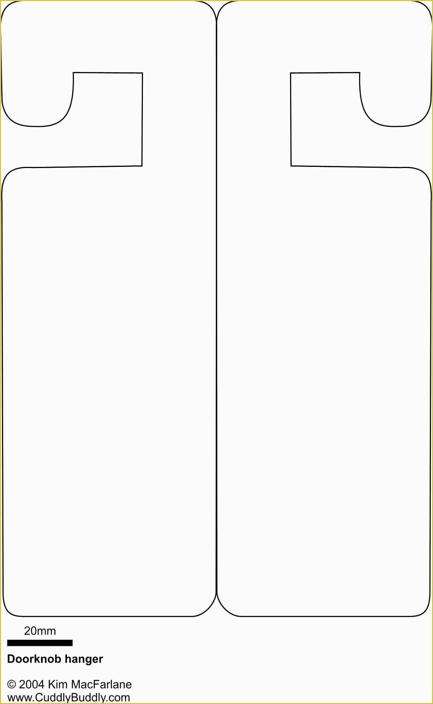 Free Printable Graphics Template Of 8 Wedding Door Hanger Template For 