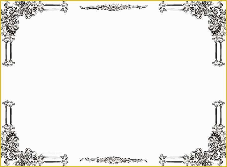 Free Printable Graphics Template Of Free Clipart Boarders Old Country Alice