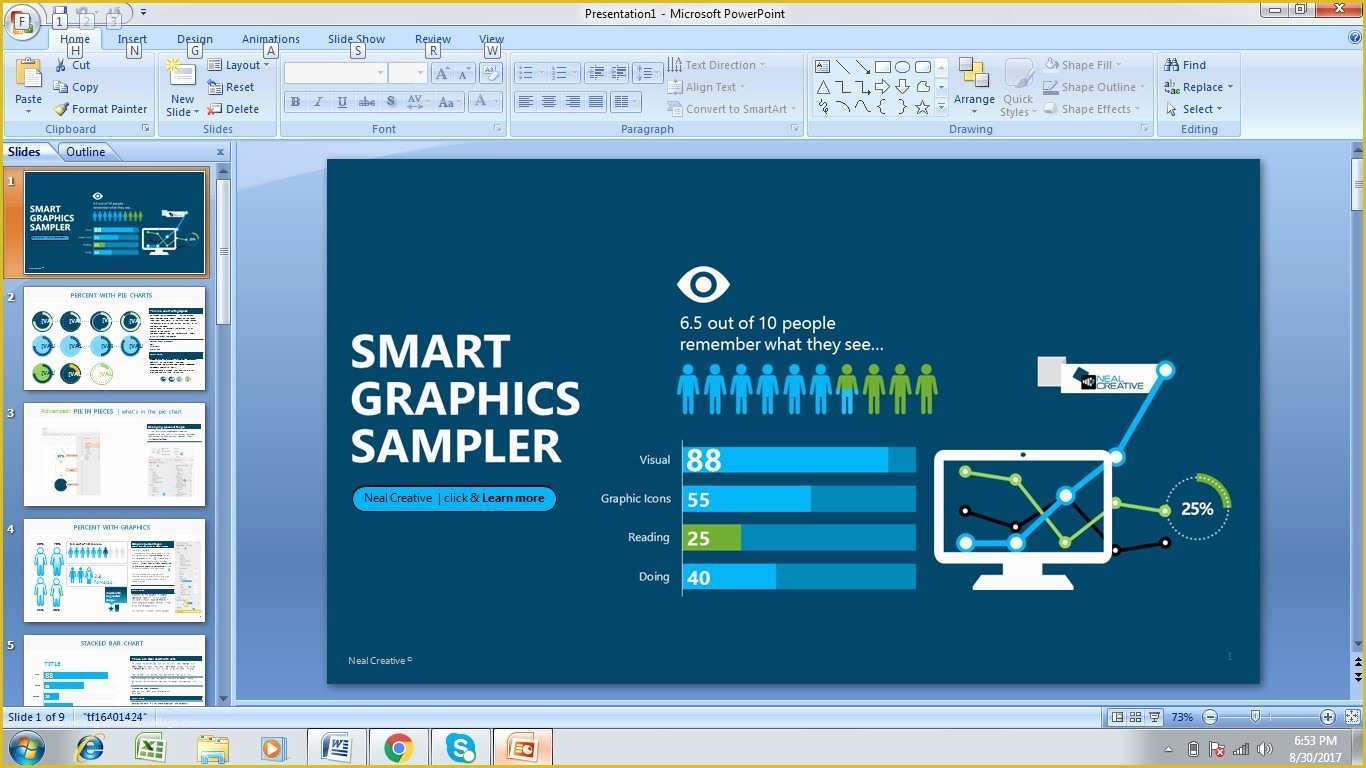 Free Printable Graphics Template Of Free Graphics Sampler Powerpoint Template Free