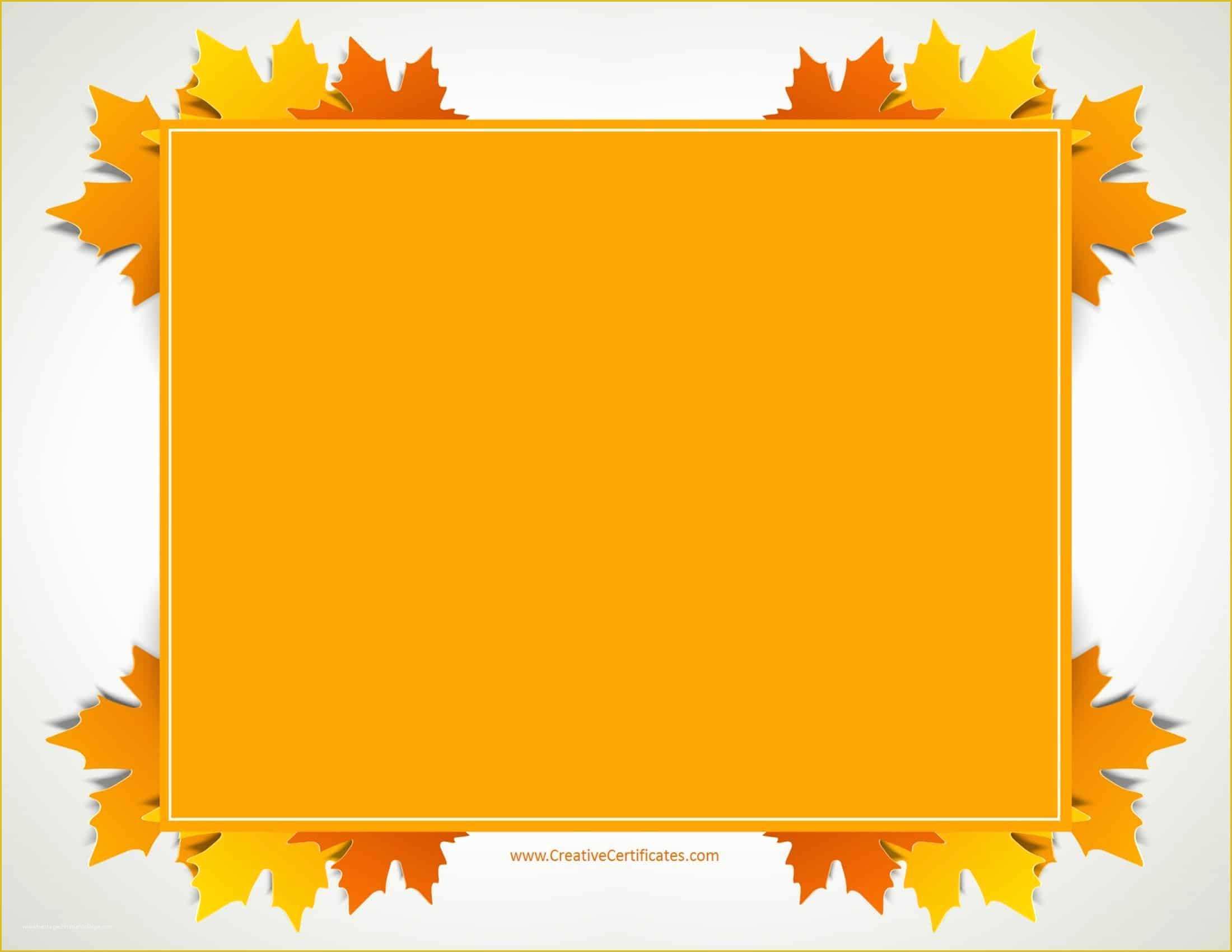Free Printable Graphics Template Of Free Thanksgiving Border Templates Customizable & Printable