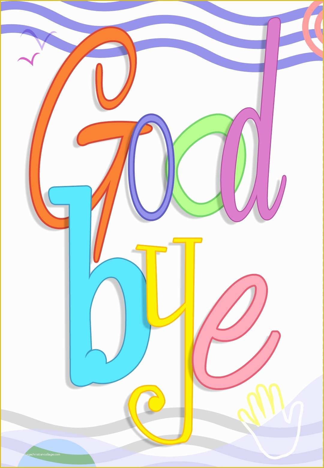 Free Printable Graphics Template Of Good bye Farewell Card Free