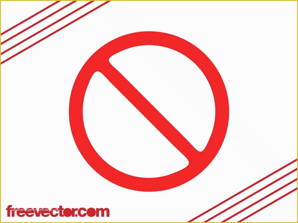 Free Printable Graphics Template Of Prohibition Sign Template Vector Art & Graphics