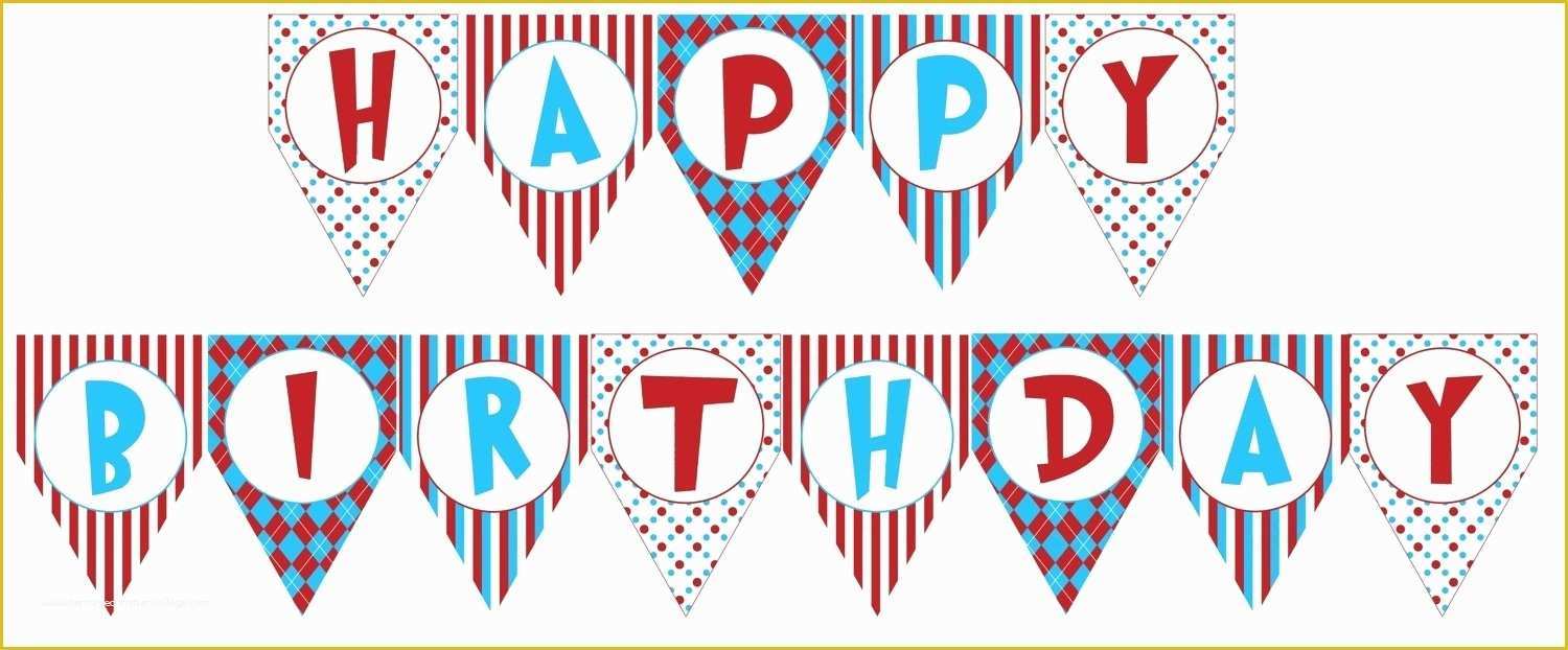 Free Printable Happy Birthday Banner Templates Of Birthday Banner Template Printable