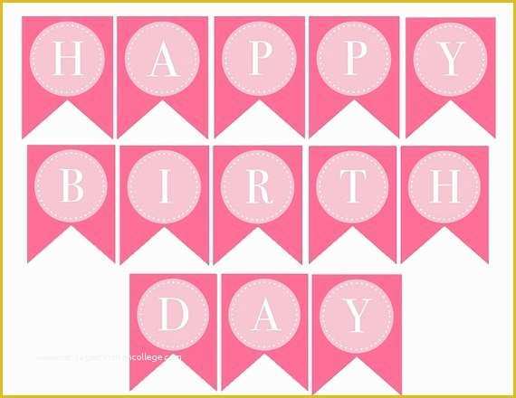 Free Printable Happy Birthday Banner Templates Of Free Printable Birthday Banner Templates