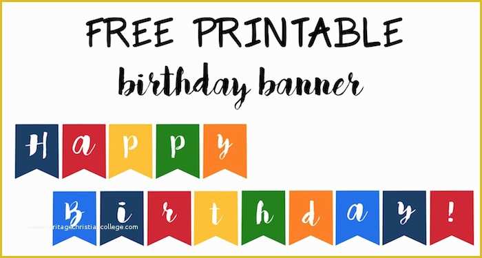 Free Printable Happy Birthday Banner Templates Of Happy Birthday Banner Free Printable Paper Trail Design
