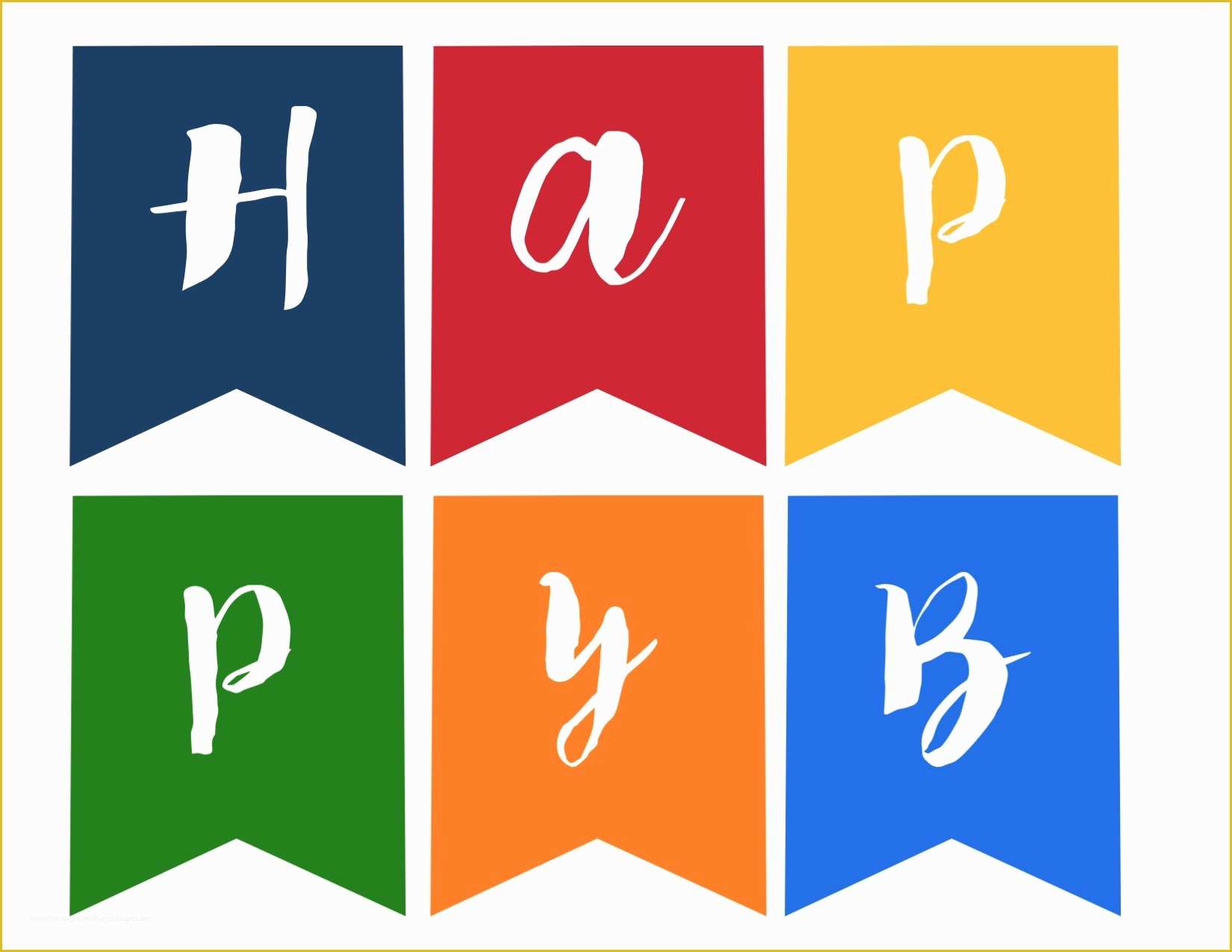 Free Printable Happy Birthday Banner Templates Of Happy Birthday Banner Free Printable Paper Trail Design