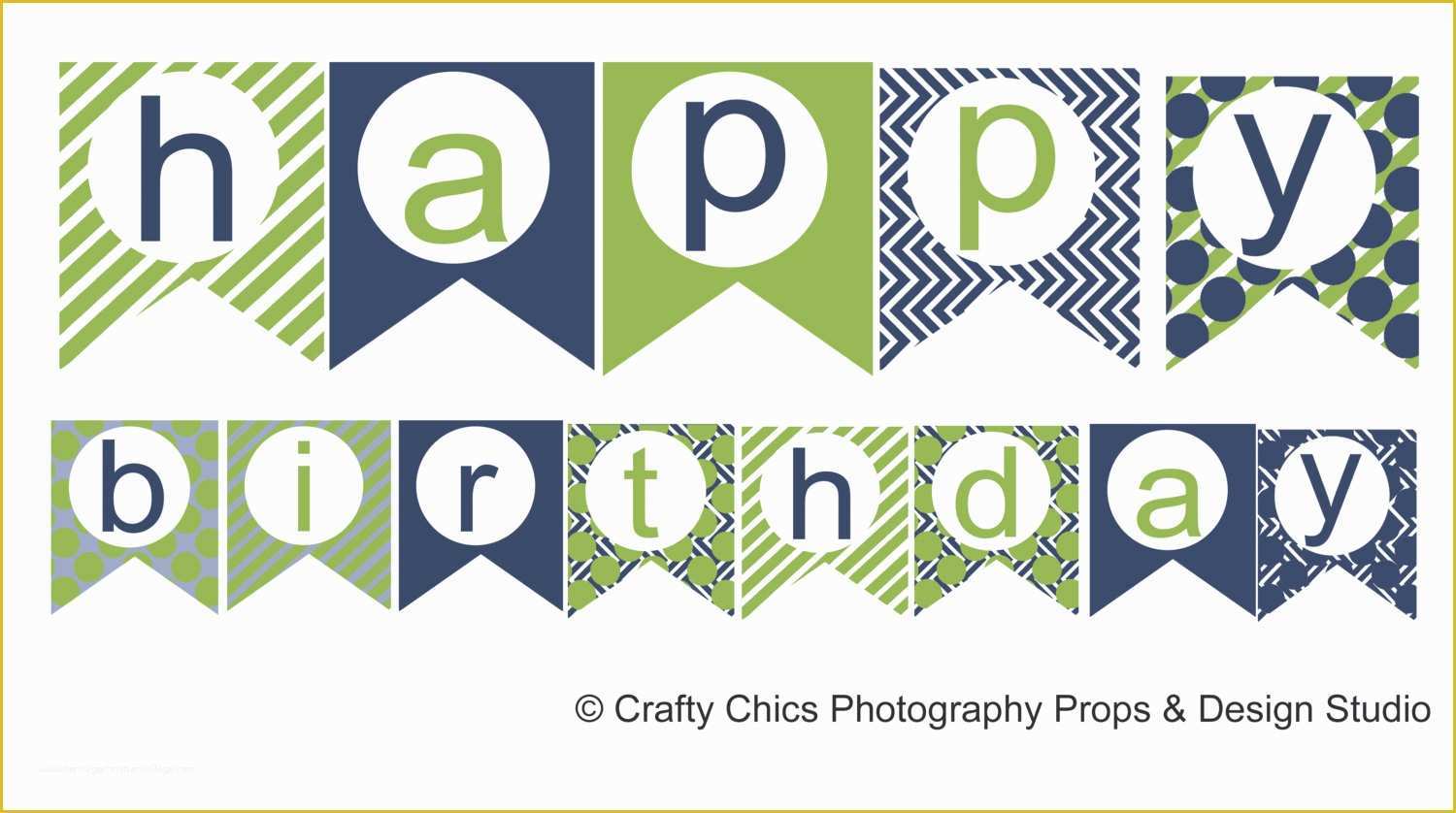 Free Printable Happy Birthday Banner Templates Of Happy Birthday Banner Template Printable