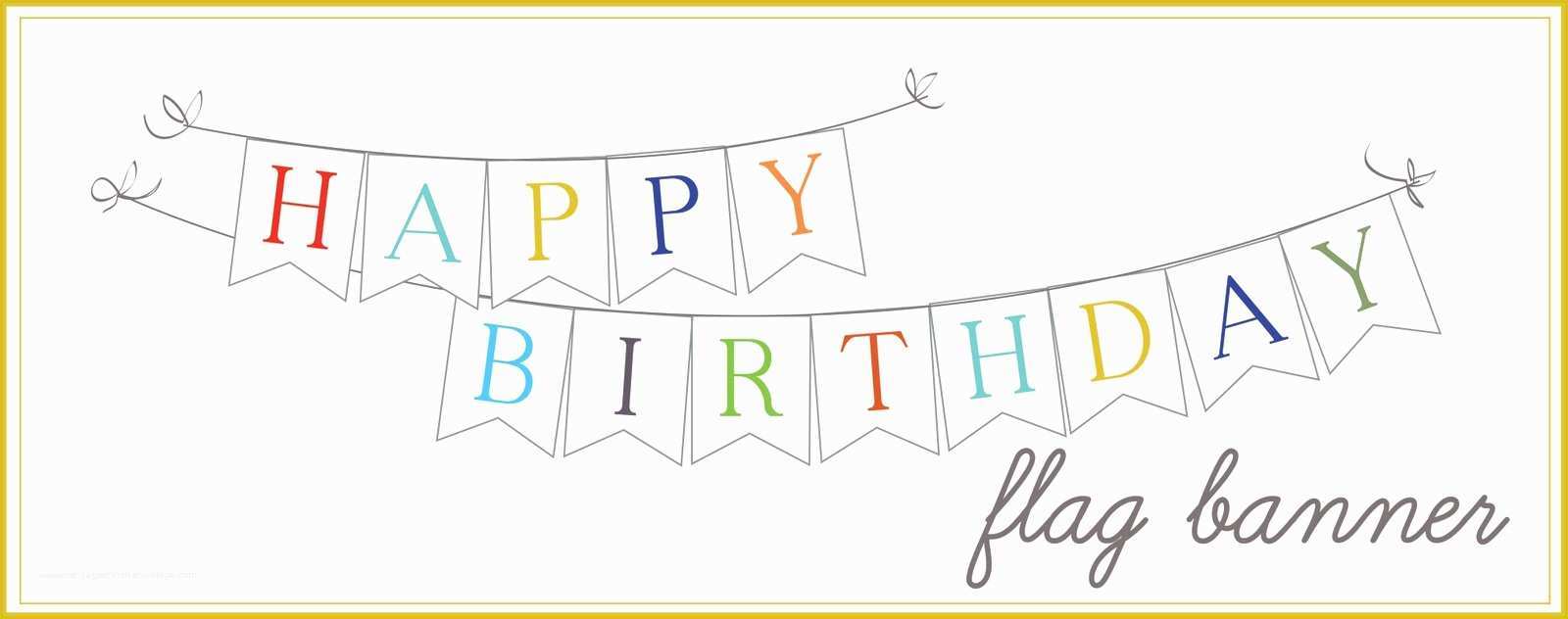 Free Printable Happy Birthday Banner Templates Of Sissyprint Happy Birthday Banner