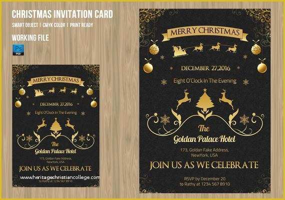 Free Printable Holiday Flyer Templates Of Items Similar to Christmas Invitation Flyer Template