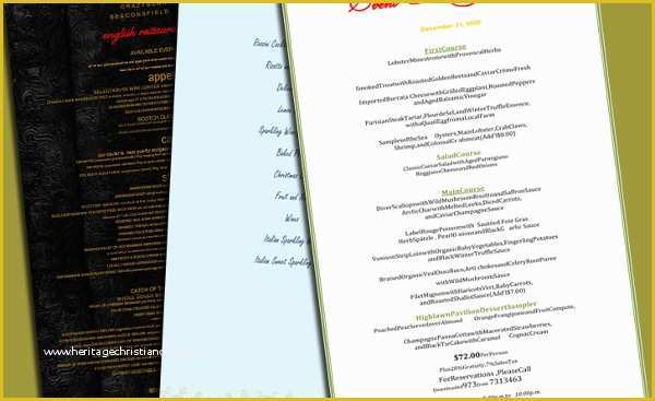 Free Printable Holiday Menu Template Of 9 Holiday Party Menu Templates Designs Templates