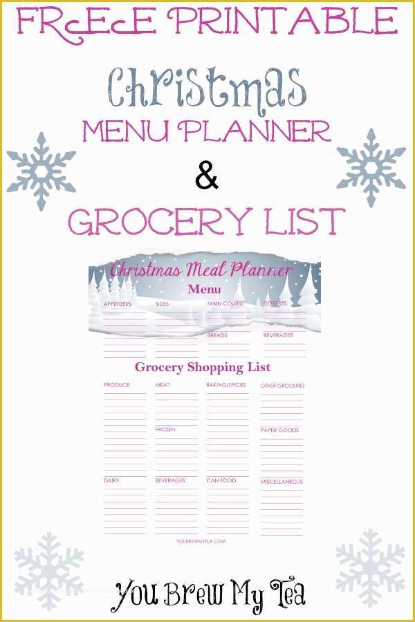 Free Printable Holiday Menu Template Of so Creative 14 Christmas Printables