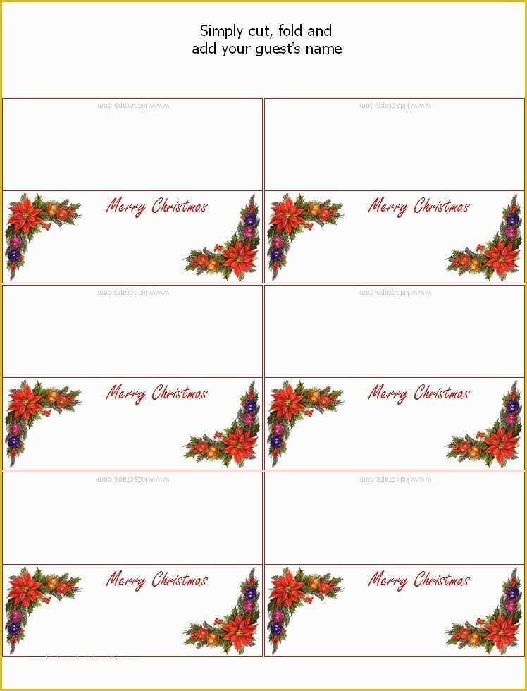 Free Printable Holiday Photo Card Templates Of Christmas Place Card Templates Invitation Template