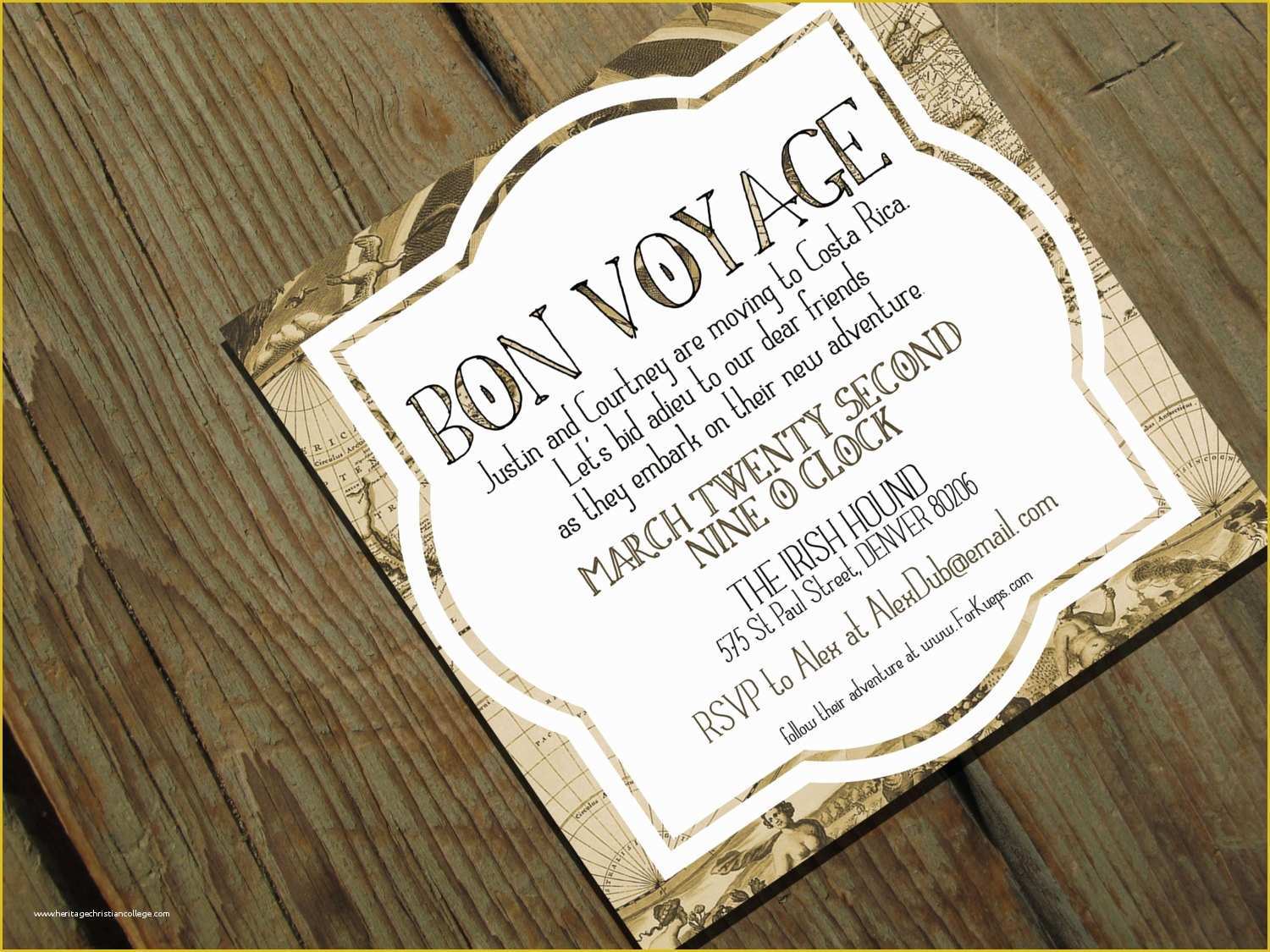 Free Printable Invitation Templates Going Away Party Of Bon Voyage Going Away Party Invitation Moving by