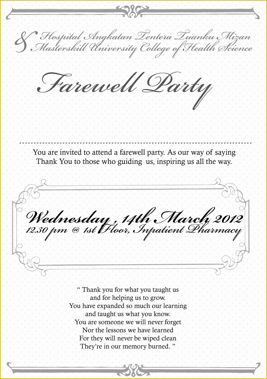 Free Printable Invitation Templates Going Away Party Of Free Printable Invitation Templates Going Away Party