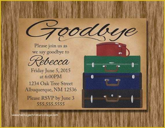 Free Printable Invitation Templates Going Away Party Of Going Away Party Invitation Printable