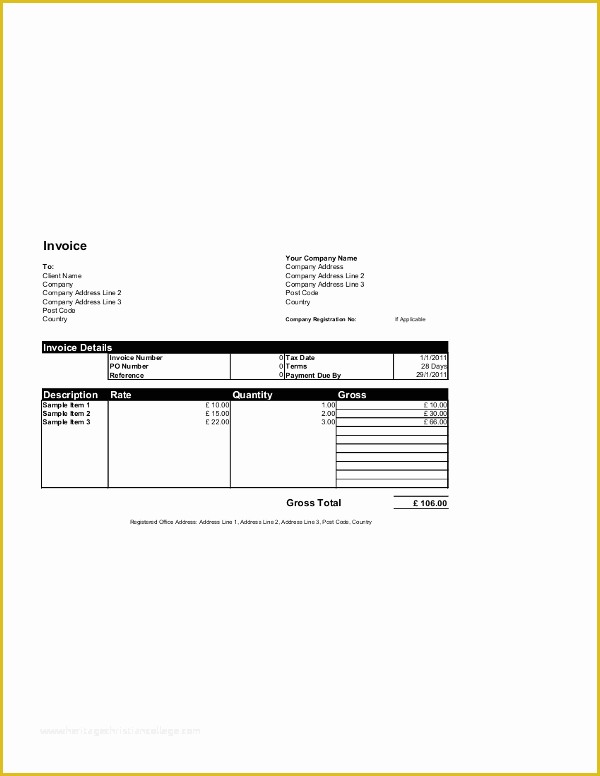 Free Printable Invoice Template Microsoft Word Of Free Invoice Templates for Word Excel Open Fice