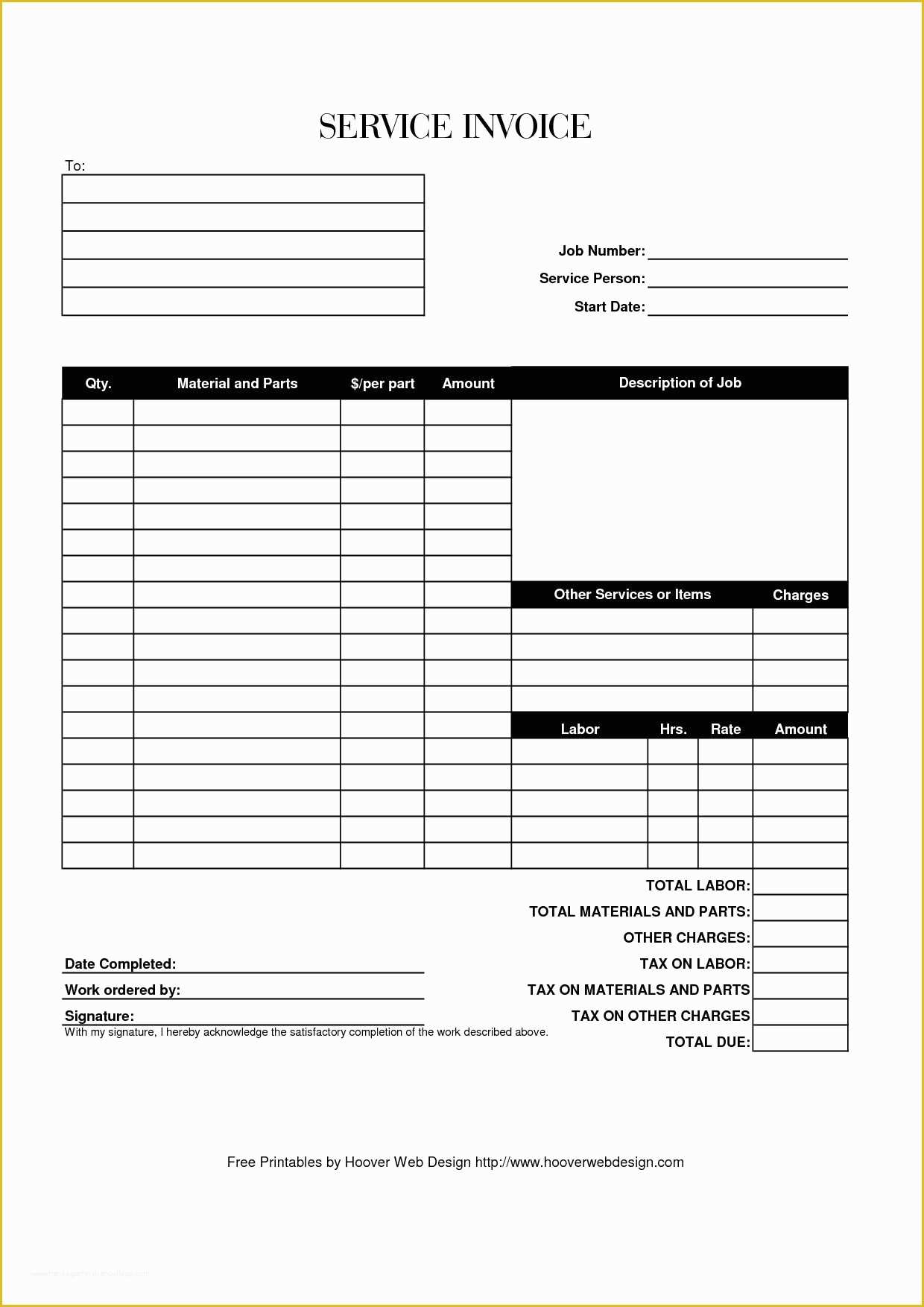 Free Printable Invoice Template Microsoft Word Of Free Printable Invoice Template 10 Printable Invoice