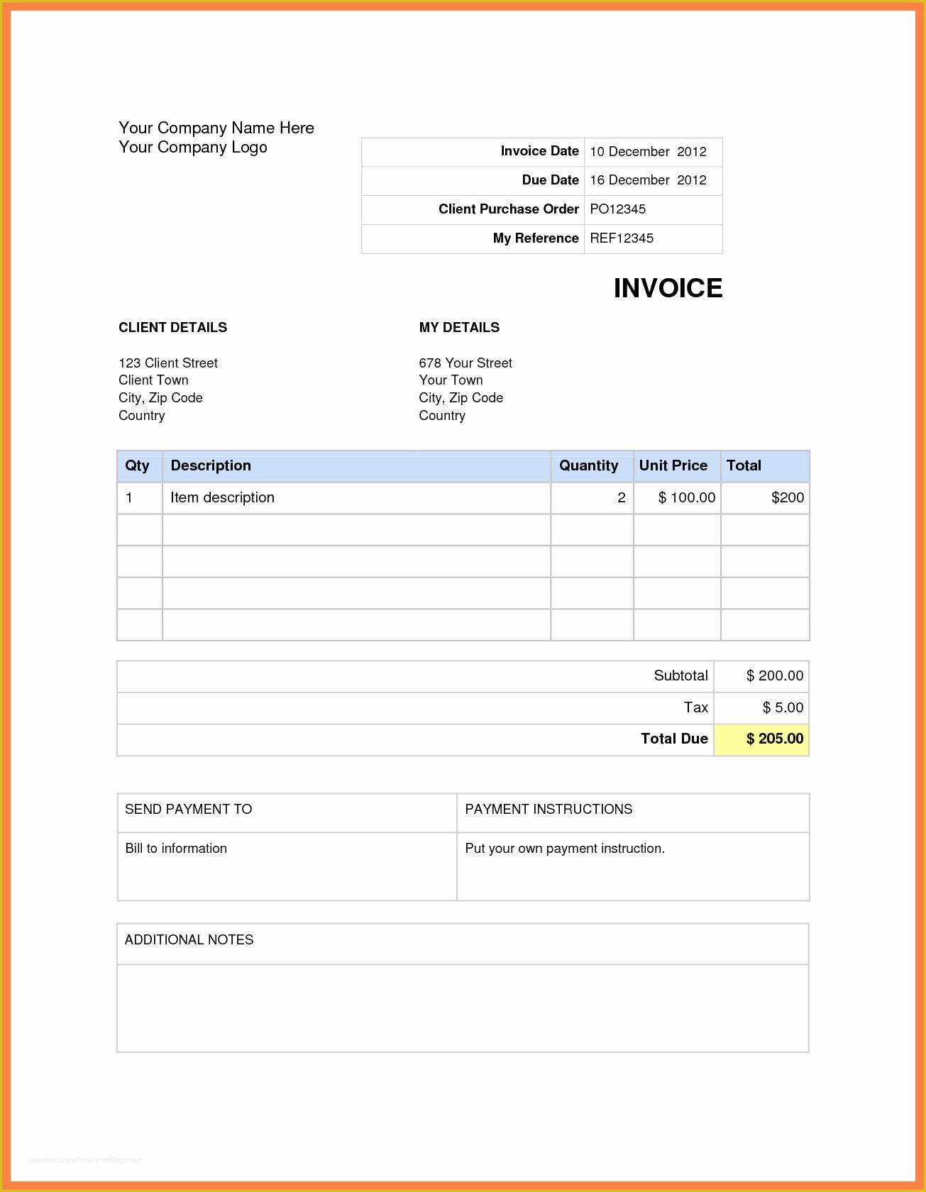 Free Printable Invoice Template Microsoft Word Of Invoice Templates for Microsoft Word Spreadsheet Templates