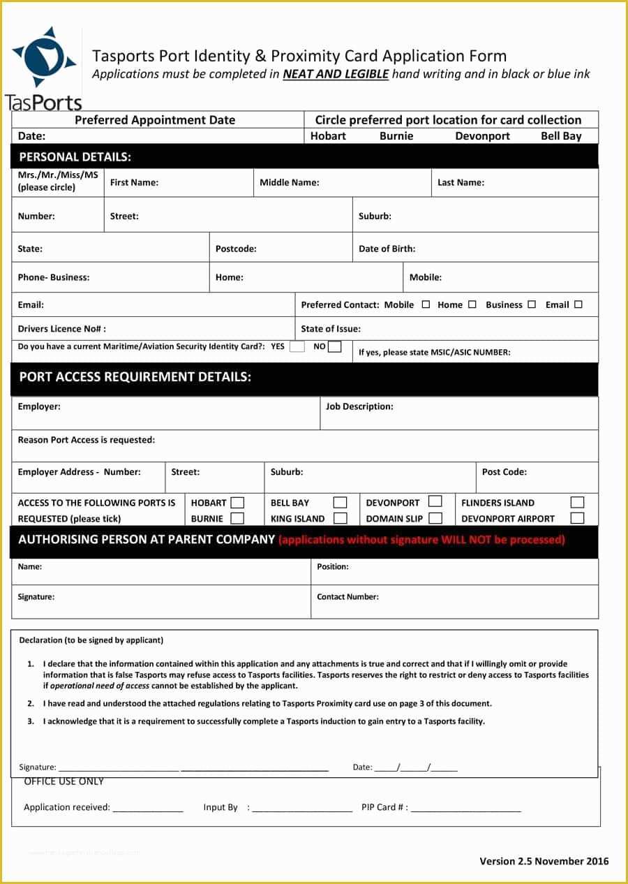 Free Printable Job Application Template Of 50 Free Employment Job Application form Templates
