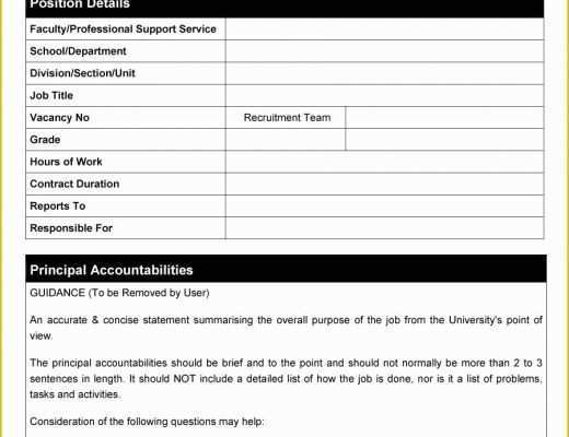 Free Printable Job Description Template Of 47 Job Description Templates &amp; Examples Template Lab