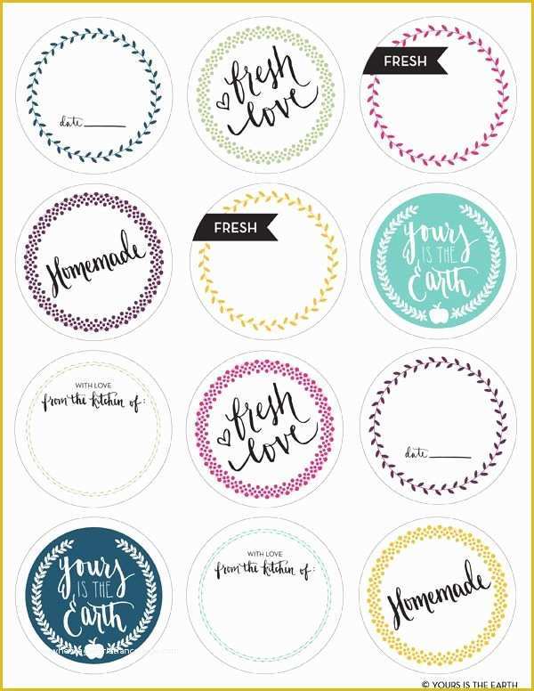 Free Printable Label Templates Of Free Collection Of Free Printable Labels for Mason Jars