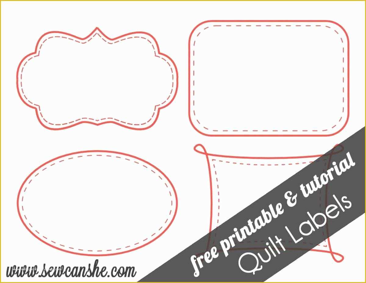 Free Printable Label Templates Of Free Printable Quilt Labels