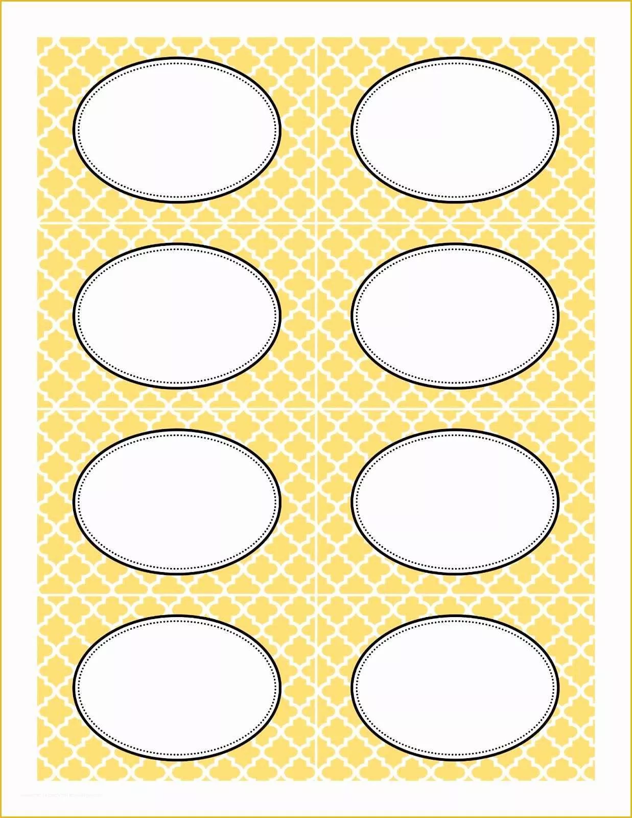 Free Printable Label Templates Of Yellow Moroccan Tile Label Template 1 237×1 600 Pixels