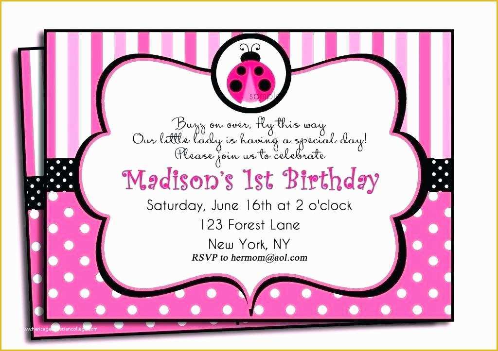 Free Printable Ladybug Baby Shower Invitations Templates Of Ladybug Invitation Template