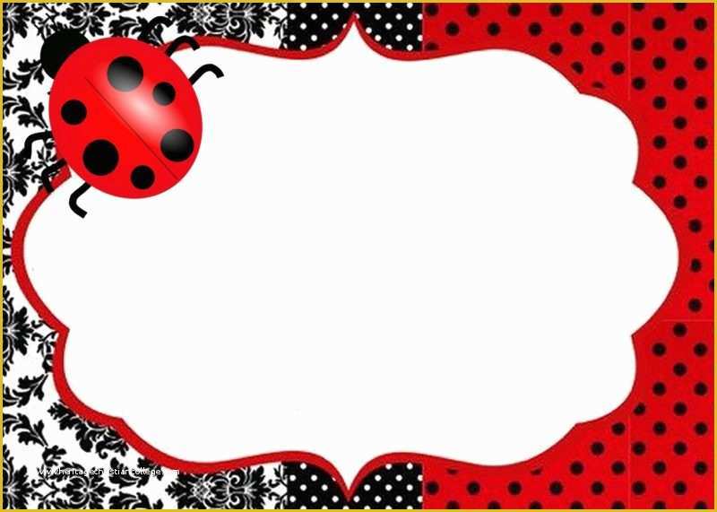 Free Printable Ladybug Baby Shower Invitations Templates Of Ladybug Invitations